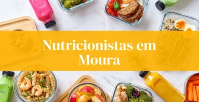 Nutricionistas em Moura, refeições saudáveis e coloridas.